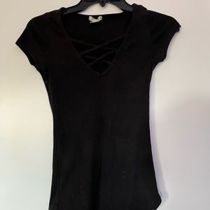 Small Black Tshirt Tight Fit